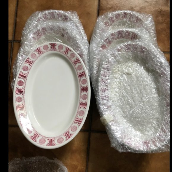 3 vintage buffalo china oval plates - Picture 1 of 5